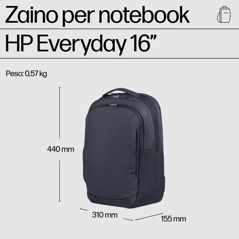 HP Mochila para portátil Everyday de 16 pulgadas