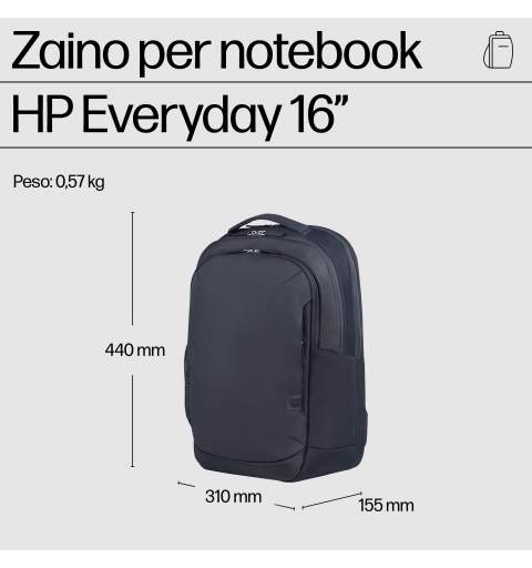 HP Mochila para portátil Everyday de 16 pulgadas