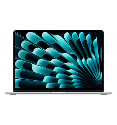 Apple MacBook Air Apple M M4 Ordinateur portable 38,9 cm (15.3") 16 Go 512 Go SSD Wi-Fi 6E (802.11ax) macOS Sequoia Argent