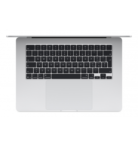 Apple MacBook Air Apple M M4 Ordinateur portable 38,9 cm (15.3") 16 Go 512 Go SSD Wi-Fi 6E (802.11ax) macOS Sequoia Argent