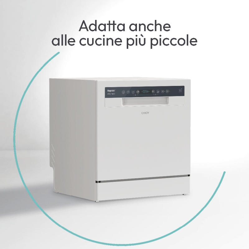 Candy RapidÓ CP 6E51LW Freestanding 6 place settings E
