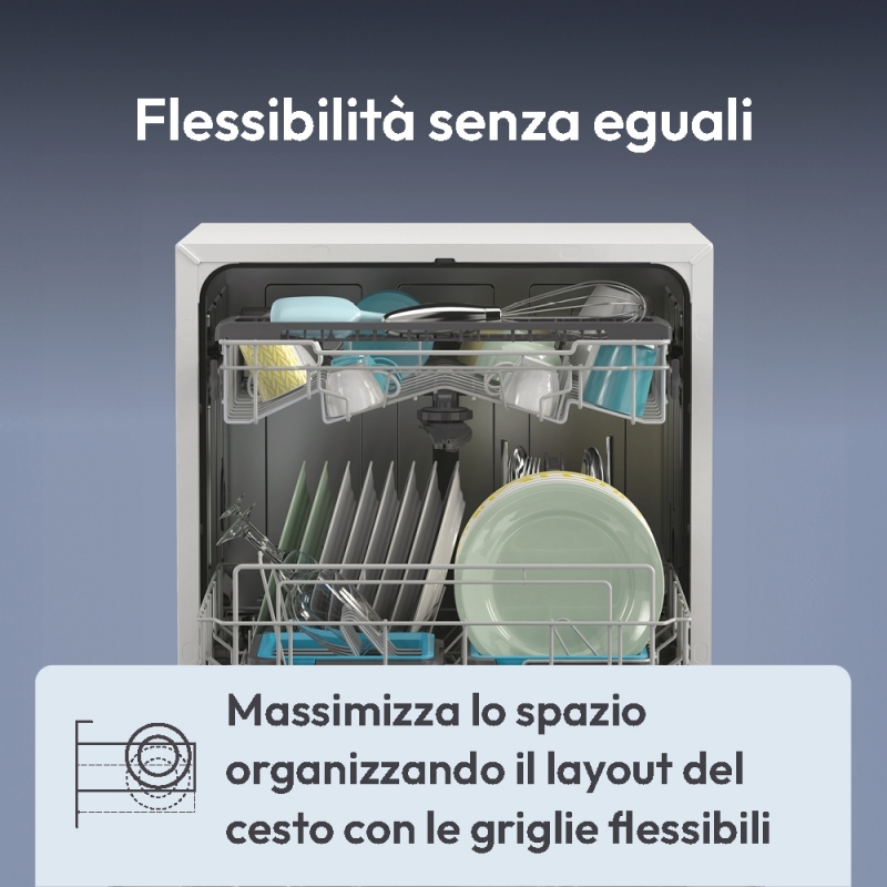 Candy RapidÓ CP 6E51LW Freestanding 6 place settings E