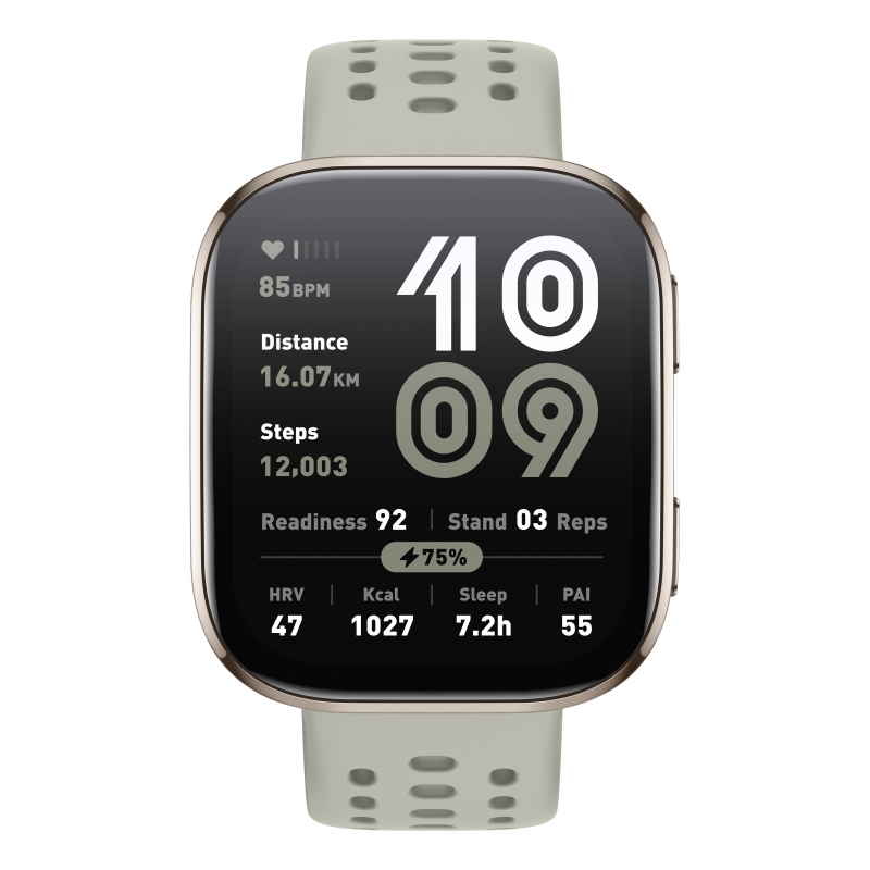 Amazfit Bip 6 Stone 5 cm (1.97") AMOLED Digitale 390 x 450 Pixel Touch screen Oro GPS (satellitare)
