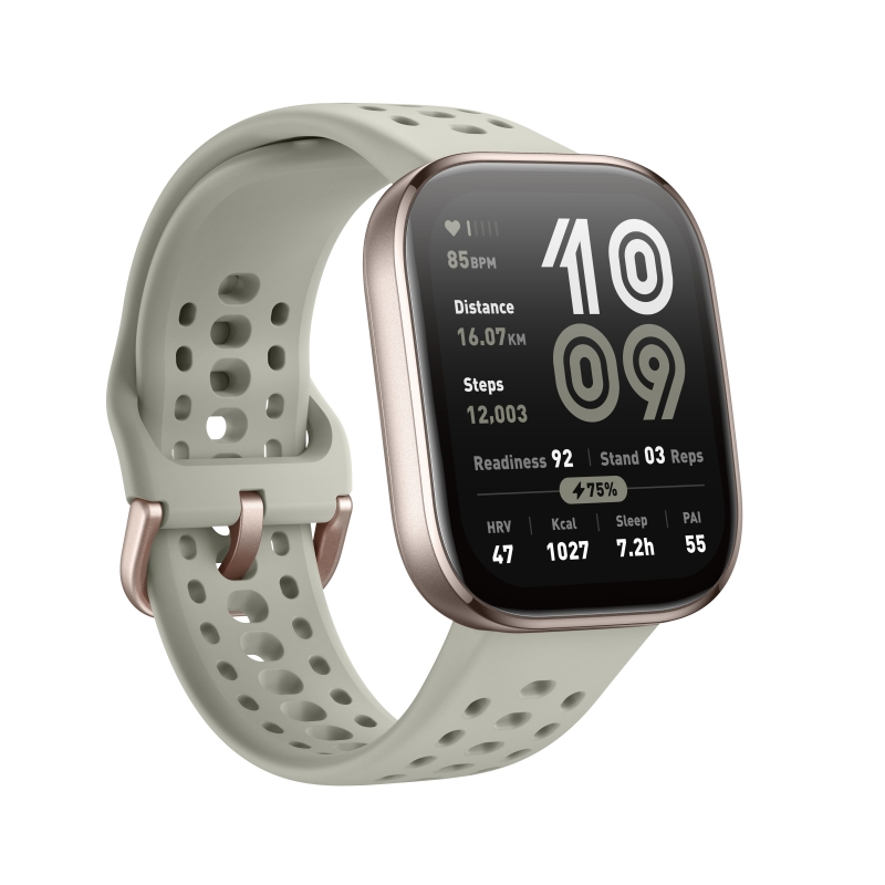 Amazfit Bip 6 Stone 5 cm (1.97") AMOLED Digital 390 x 450 pixels Touchscreen Gold GPS (satellite)