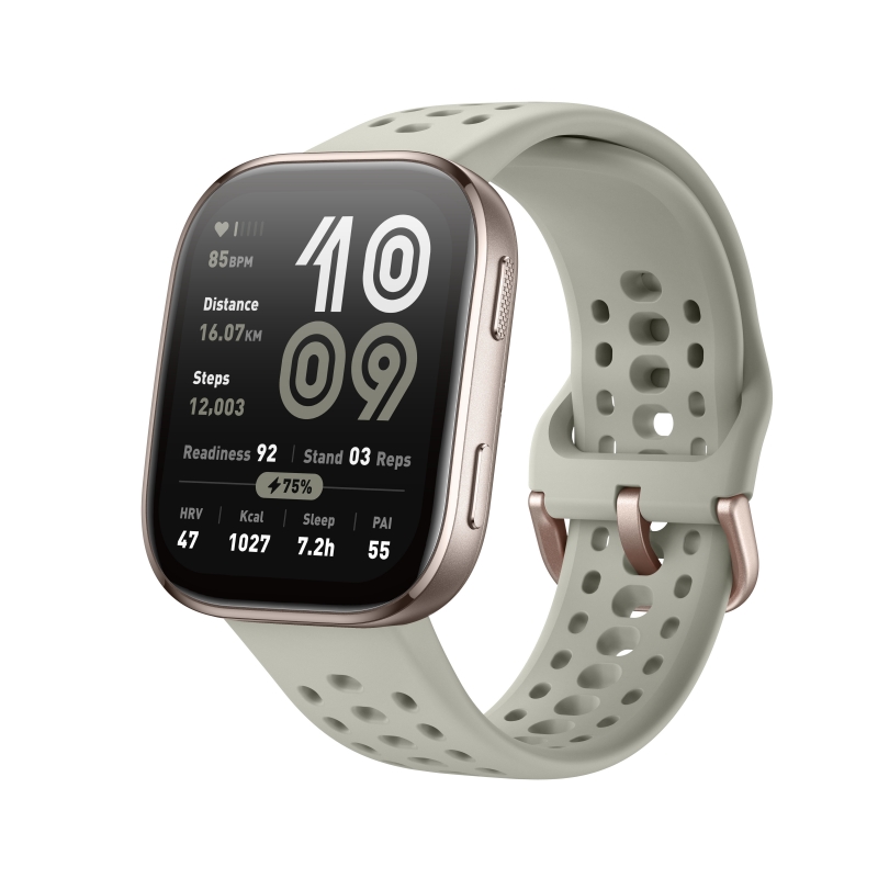 Amazfit Bip 6 Stone 5 cm (1.97") AMOLED Digital 390 x 450 pixels Touchscreen Gold GPS (satellite)