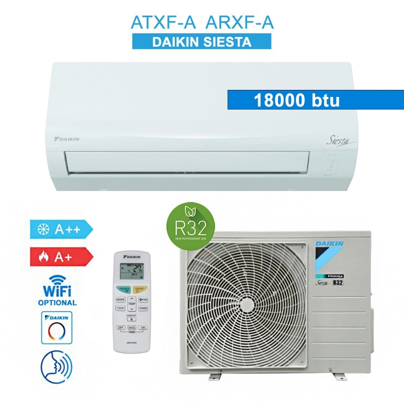 Daikin ATXF50A ARXF50A Climatiseur 18000BTU 5KW Siesta Pro Era 2024 A++/A+ Wifi Ready Inverter R32