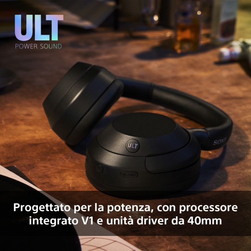 Sony ULT WEAR - Wireless Bluetooth Headphones with ULT POWER SOUND, Ultimate Deep Bass, Noise Cancelling, Clear Call Quality,