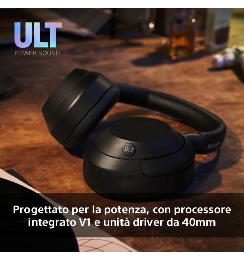 Sony ULT WEAR - Cuffie Bluetooth Wireless con ULT POWER SOUND, bassi profondi, Noise Cancelling, ottima qualità delle chiamate,