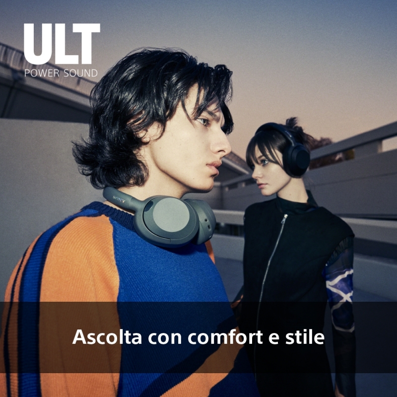 Sony ULT WEAR - Cuffie Bluetooth Wireless con ULT POWER SOUND, bassi profondi, Noise Cancelling, ottima qualità delle chiamate,