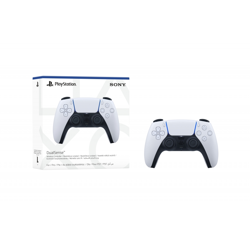Sony DualSense V2 Noir, Blanc Bluetooth USB Manette de jeu Analogique Numérique Android, MAC, PC, PlayStation 5, iOS