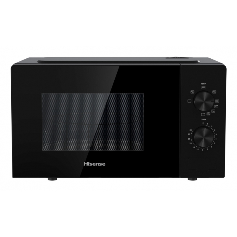 Hisense H20MOBP1G microondas Negro Microondas con grill Encimera 20 L 700 W