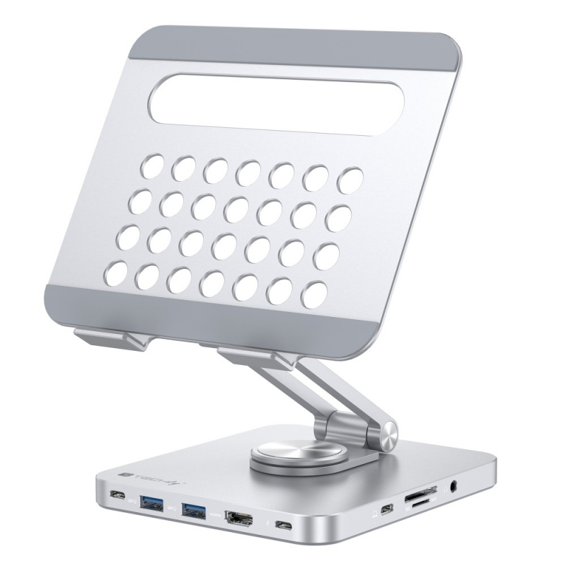Techly ICA-TBL DOCK81 Support de livres Support pour tablette Argent