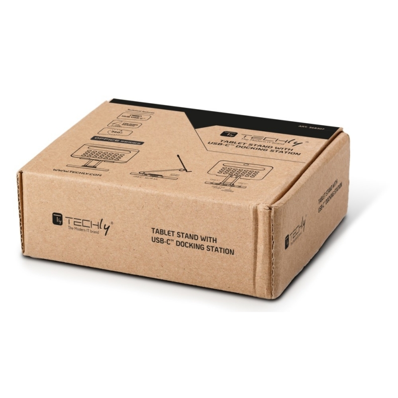 Techly ICA-TBL DOCK81 Support de livres Support pour tablette Argent