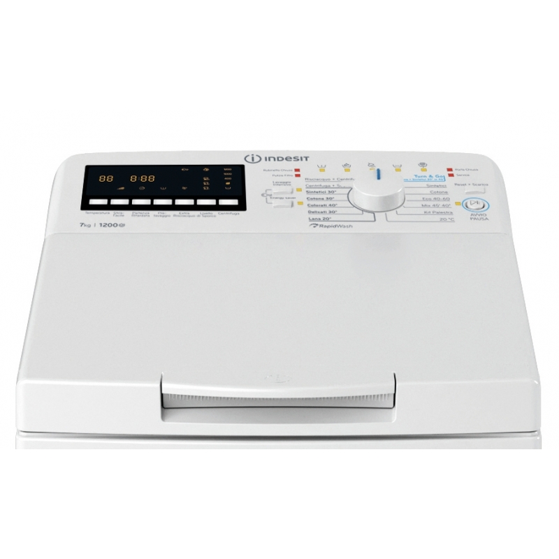 Indesit BTW B7251P IT machine à laver Charge par dessus 7 kg 1200 tr min Blanc