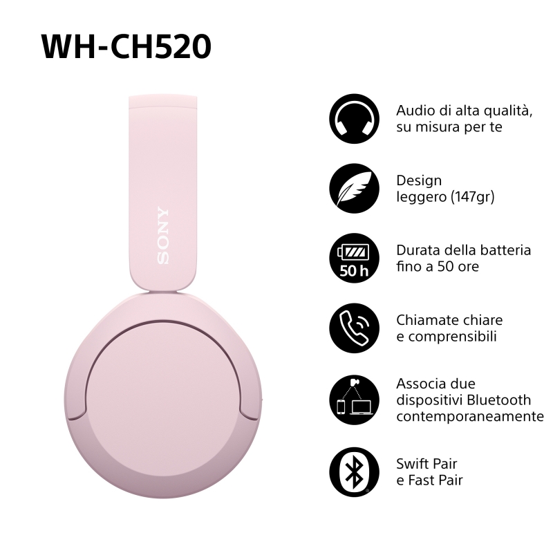Sony WHCH520P.CE7