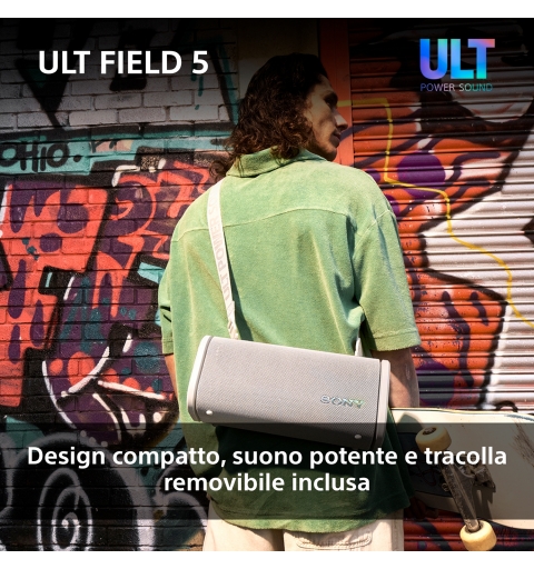 Sony Ult Field 5 Altavoz portátil estéreo Blanco