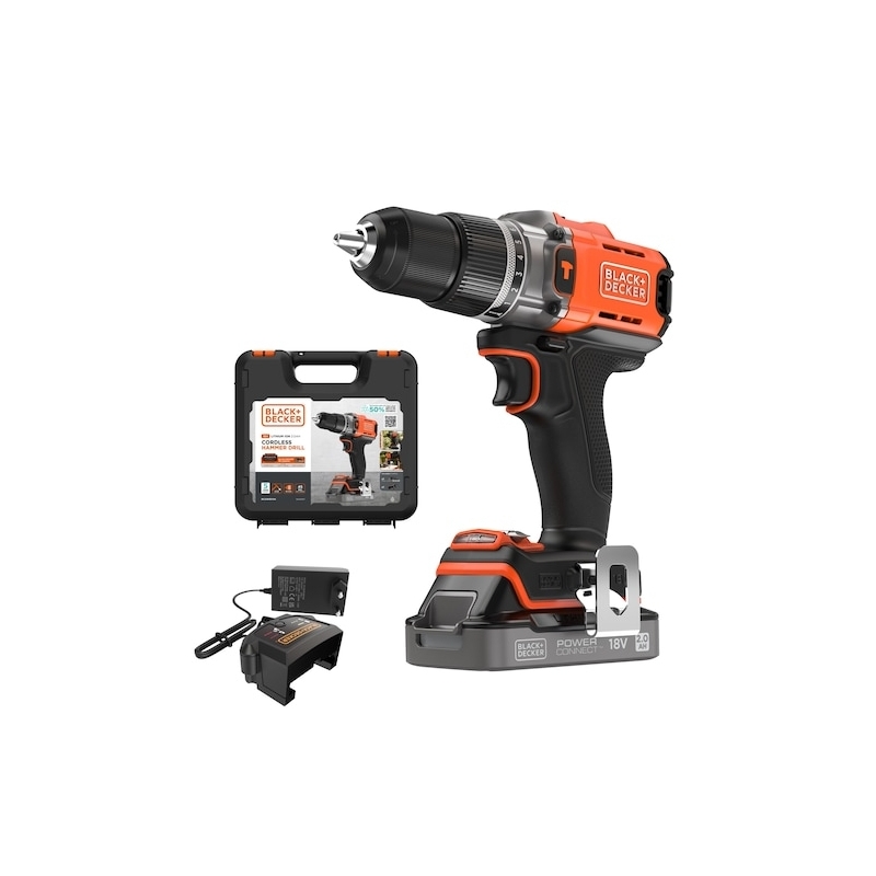 Black & Decker BCD383D1XK-QW trapano Arancione