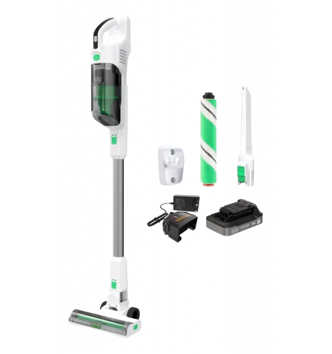 Black & Decker REVSV18D1HF-QW Stabstaubsauger Elektrischer Besen 2-in-1-Stabstaubsauger Akku Trocken Beutellos 0,5 l 36 W Grün,