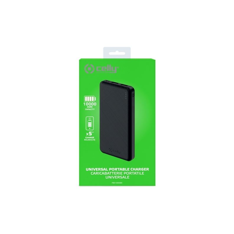 Celly PBE10000 Ioni di Litio 10000 mAh Nero