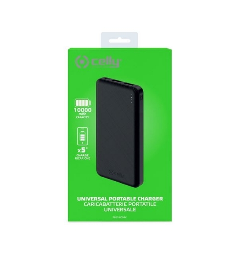 Celly PBE10000 Ión de litio 10000 mAh Negro