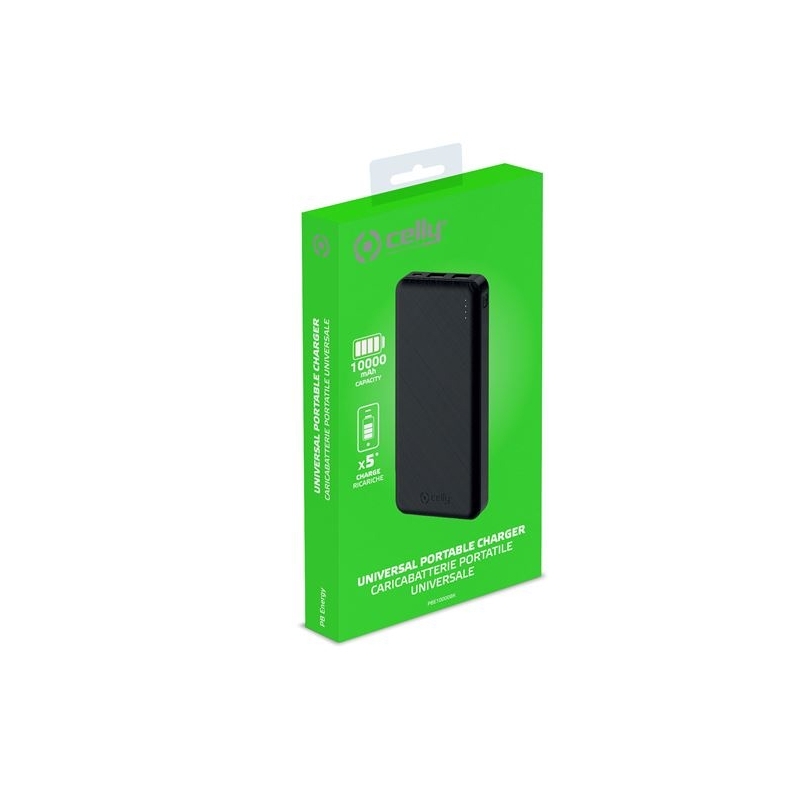 Celly PBE10000 Ioni di Litio 10000 mAh Nero