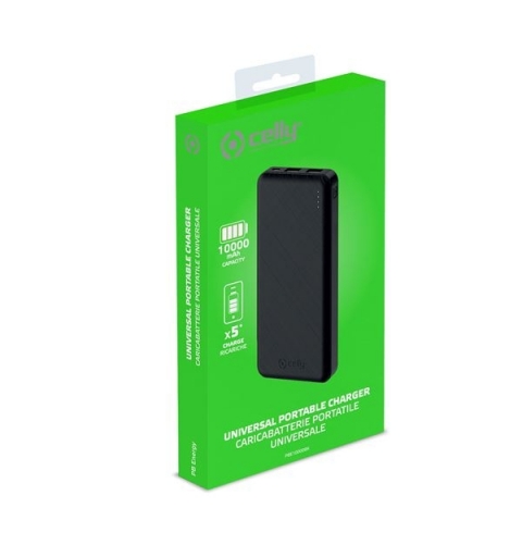 Celly PBE10000 Ioni di Litio 10000 mAh Nero