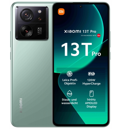 Xiaomi 13T Pro 16.9 cm (6.67") Dual SIM Android 13 5G USB Type-C 16 GB 1 TB 5000 mAh Green