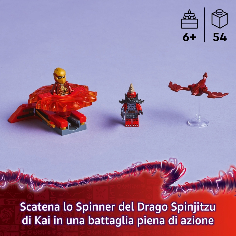 LEGO La toupie Spinjitzu du dragon de Kai