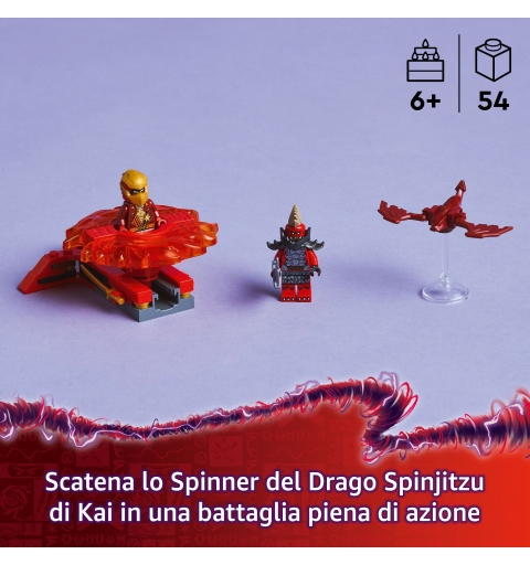 LEGO La toupie Spinjitzu du dragon de Kai