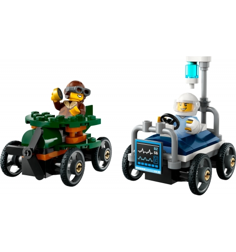 LEGO Pack de bolides de course avion contre lit d'hôpital