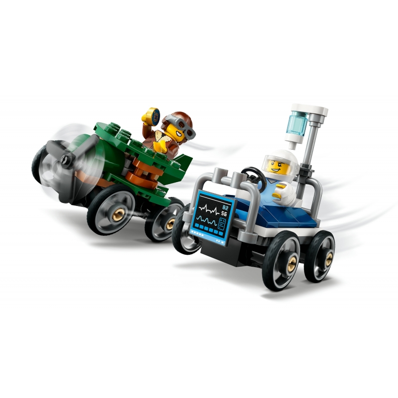 LEGO Pack de bolides de course avion contre lit d'hôpital