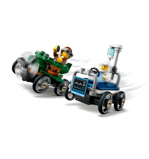 LEGO Pack de bolides de course avion contre lit d'hôpital