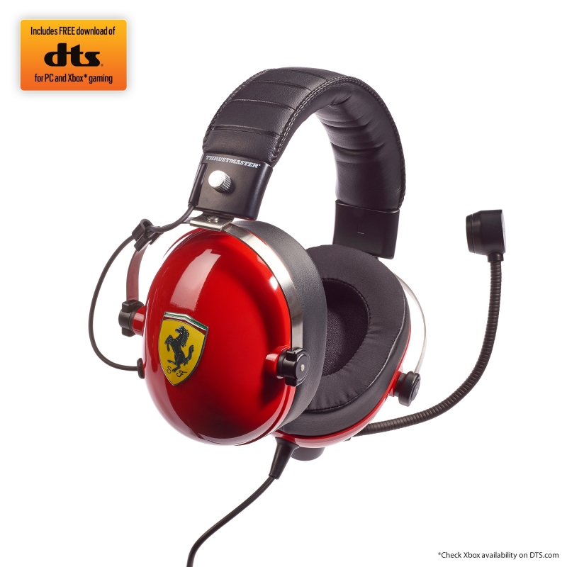 Thrustmaster T.Racing Auriculares Alámbrico Diadema Juego Negro, Rojo, Acero inoxidable, Amarillo