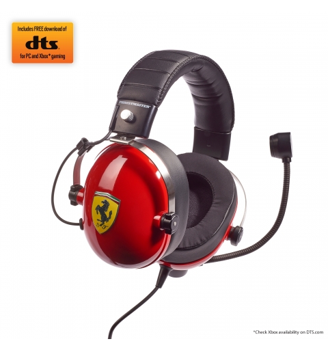 Thrustmaster T.Racing Auriculares Alámbrico Diadema Juego Negro, Rojo, Acero inoxidable, Amarillo