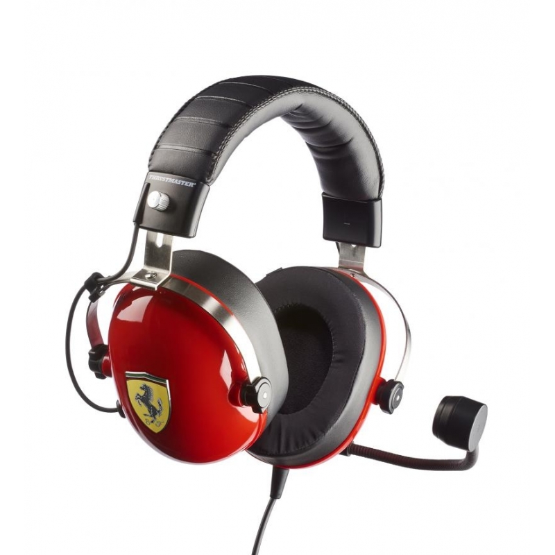 Thrustmaster T.Racing Auriculares Alámbrico Diadema Juego Negro, Rojo, Acero inoxidable, Amarillo