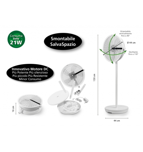 Macom Enjoy & Relax 983 ventilatore Bianco