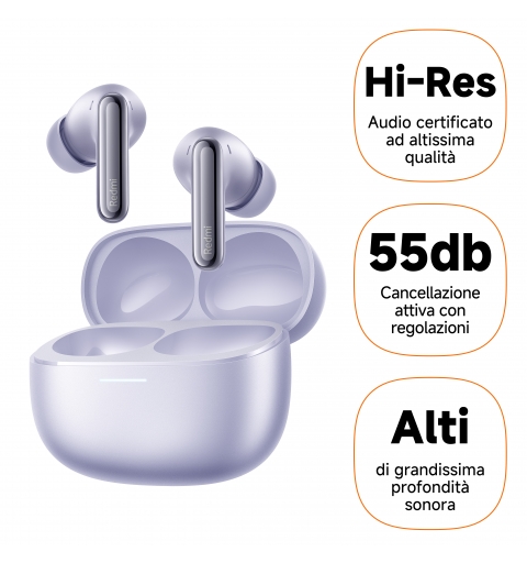 Xiaomi Redmi Buds 6 Pro Auriculares Inalámbrico Dentro de oído Llamadas Música Bluetooth Lavanda, Púrpura