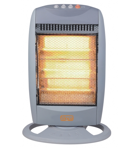 Vinco 70104 Elektrische Raumheizung Drinnen Grau 1200 W Elektrischer Halogen-Raumheizer