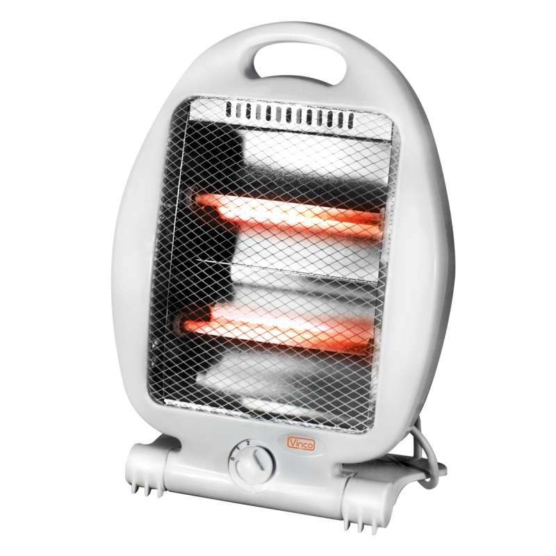 Vinco 70155 Elektrische Raumheizung Drinnen Weiß 800 W Elektrischer Quarz-Raumheizer