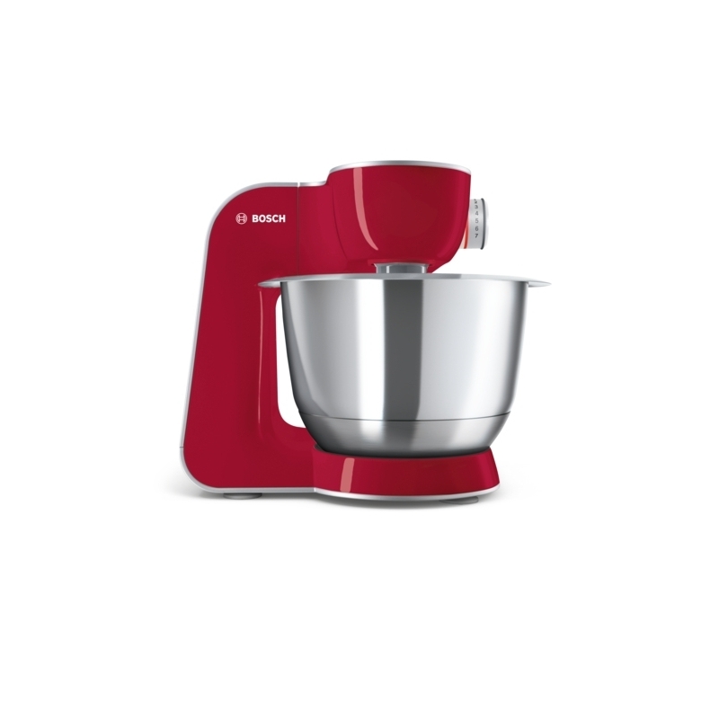 Bosch MUM58720 robot da cucina 1000 W 3,9 L Grigio, Rosso, Acciaio inox