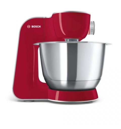Bosch MUM58720 robot da cucina 1000 W 3,9 L Grigio, Rosso, Acciaio inox