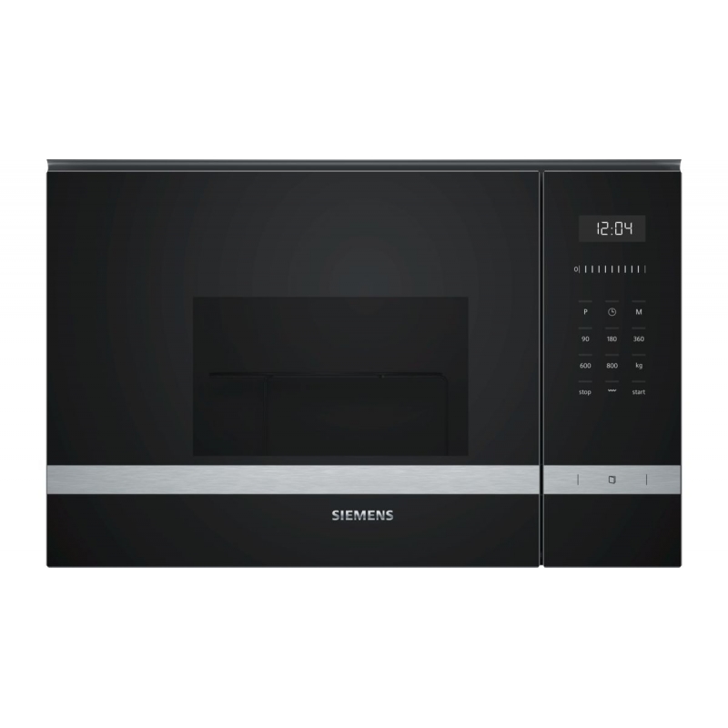 Siemens iQ500 BE525LMS0 microwave Black, Stainless steel Combination microwave Built-in 20 L 800 W