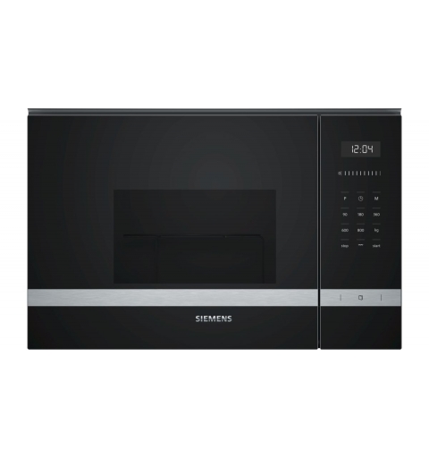 Siemens iQ500 BE525LMS0 microwave Black, Stainless steel Combination microwave Built-in 20 L 800 W