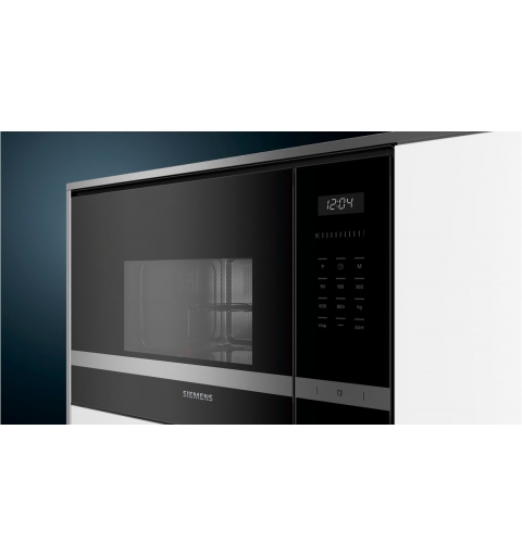 Siemens iQ500 BE525LMS0 microwave Black, Stainless steel Combination microwave Built-in 20 L 800 W