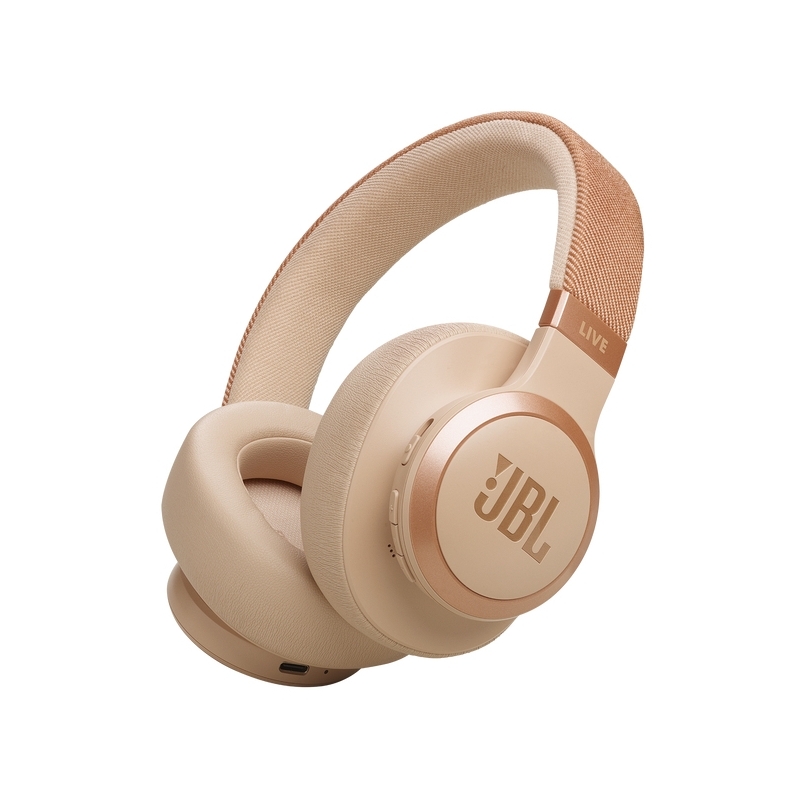 JBL Live 770NC Auricolare Wireless A Padiglione Musica e Chiamate Bluetooth Sabbia