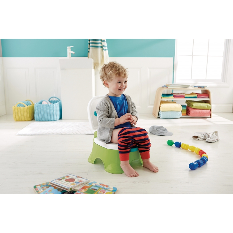 Fisher-Price Everything Baby DLT00 Kindertöpfchen Kunststoff Blau, Grün, Weiß