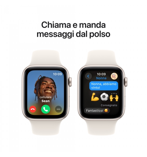 Apple Watch SE OLED 44 mm Digital 368 x 448 Pixel Touchscreen Biege WLAN GPS