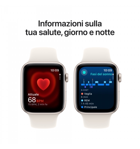 Apple Watch SE OLED 44 mm Digital 368 x 448 Pixel Touchscreen Biege WLAN GPS