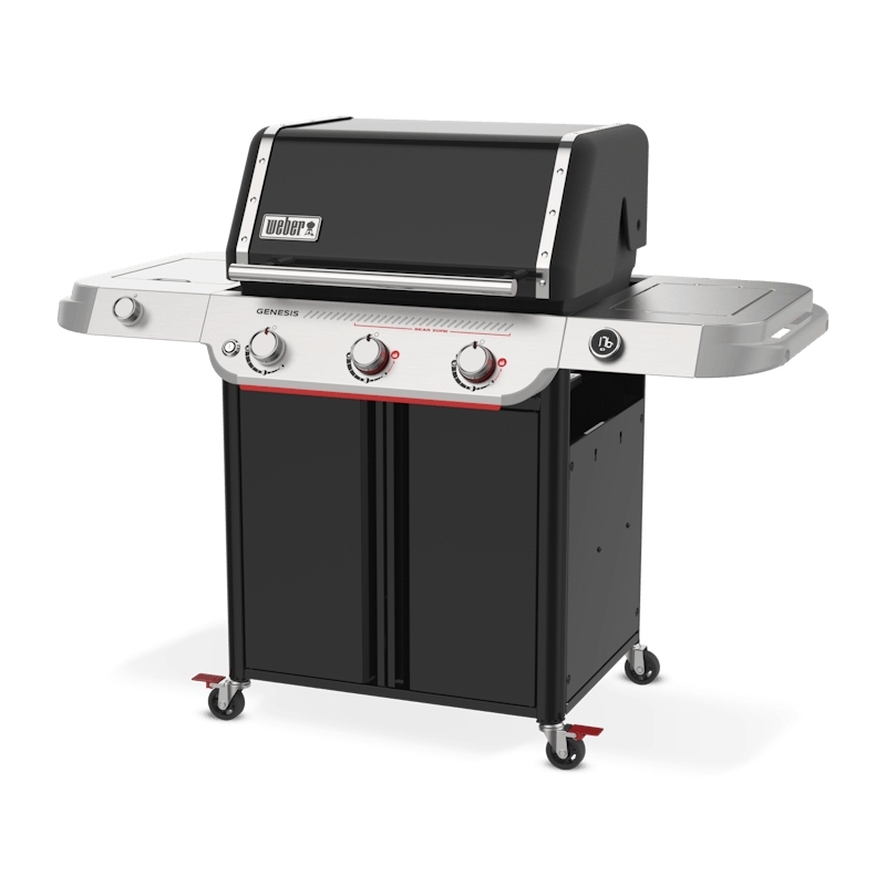 Weber E-335W Barbecue Chariot Gaz de pétrole liquéfié Noir, Acier inoxydable 17880 W