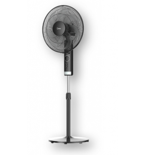 Midea MFS400R0APH Ventilatore Piantana 50W 3Velocità 7Pale Diametro 40Cm Timer Nero